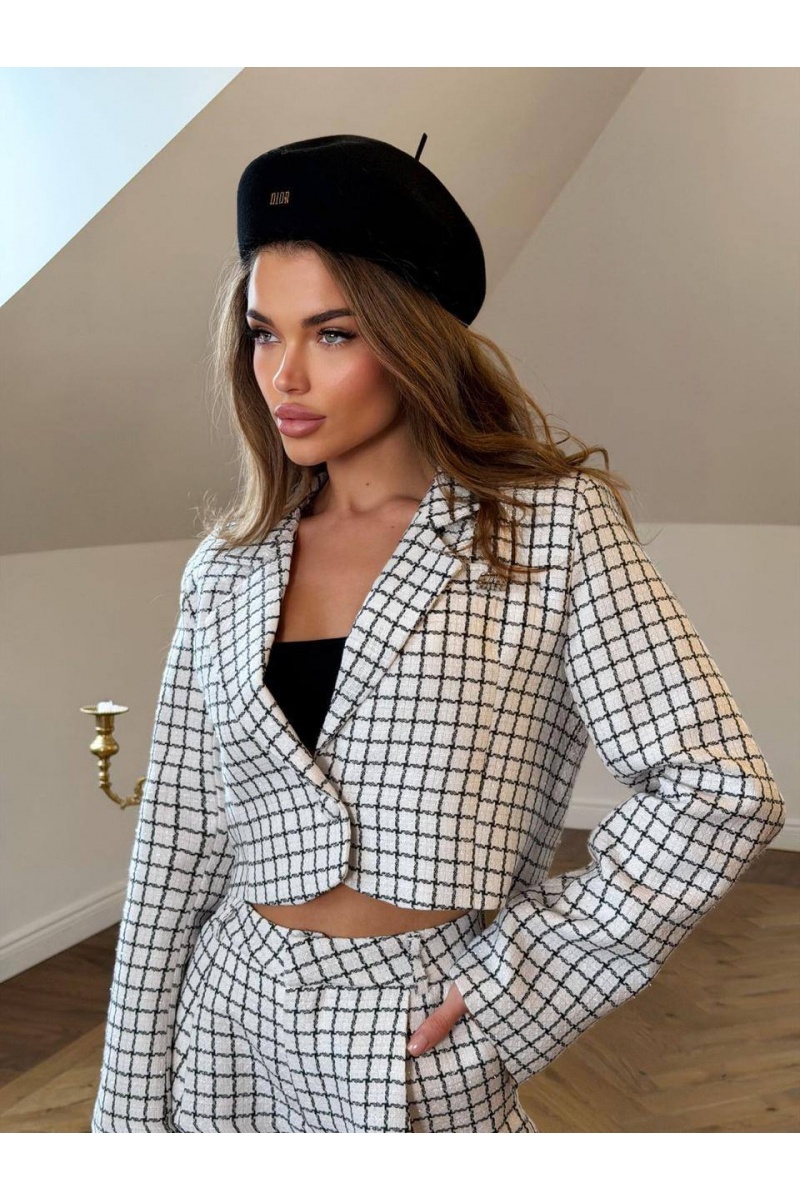 MIU MIU Женский костюм в клетку premium - White