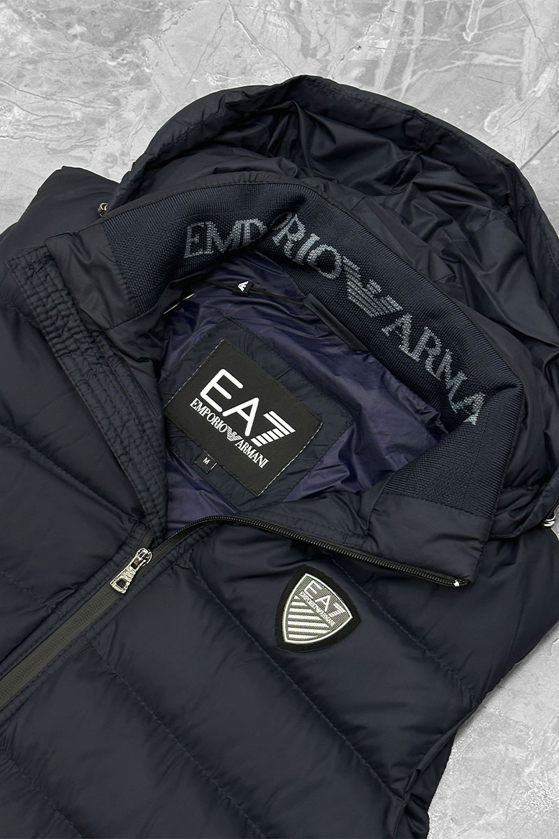 Emporio Armani EA7 Мужской тёмно-синий жилет