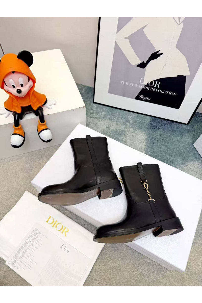 Dior Женские кожаные сапоги 