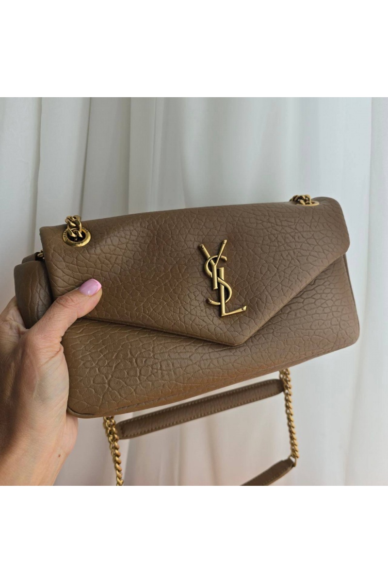 Yves Saint Laurent Кожаная сумка Calypso 27x13 см