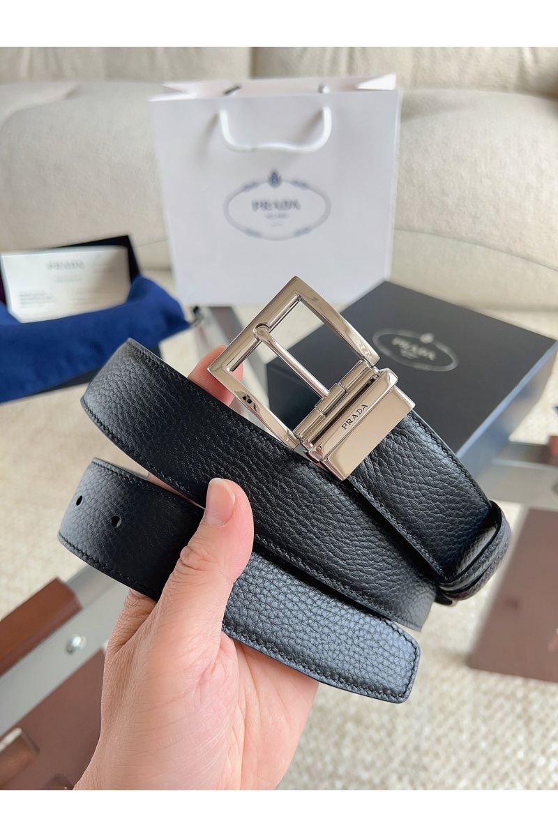 Prada Двусторонний кожаный ремень premium