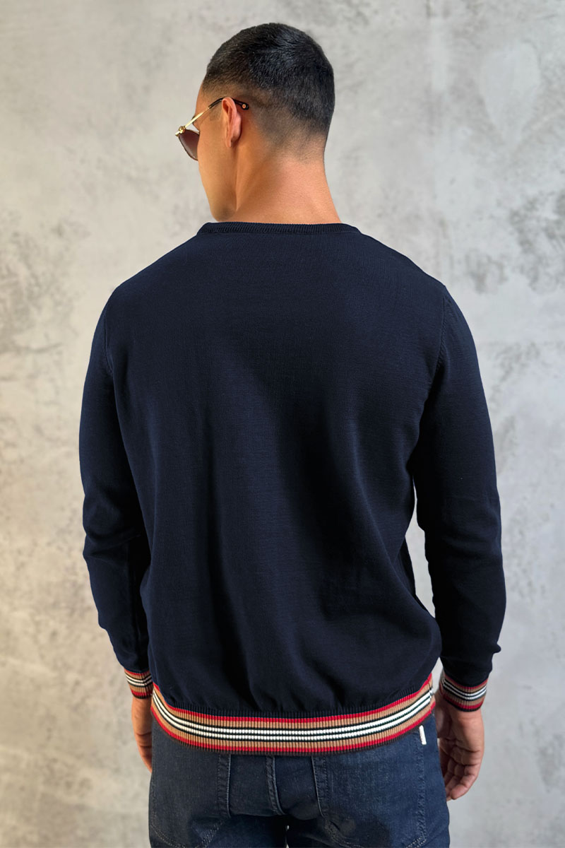 Burberry Мужской джемпер TB logo embroidered - Navy