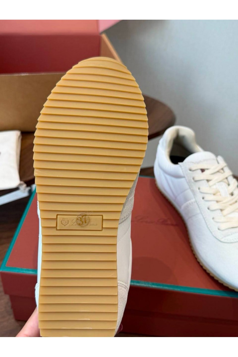 Loro Piana Женские замшевые кроссовки Fast Walk premium