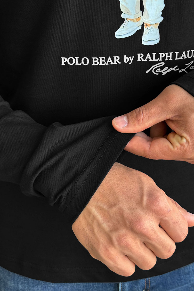Polo Ralph Lauren Мужской лонгслив "Bear" - Black