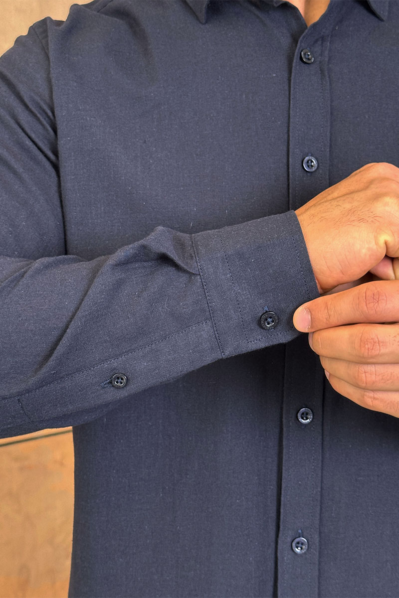 Polo Ralph Lauren Мужская рубашка тёмно-синего цвета