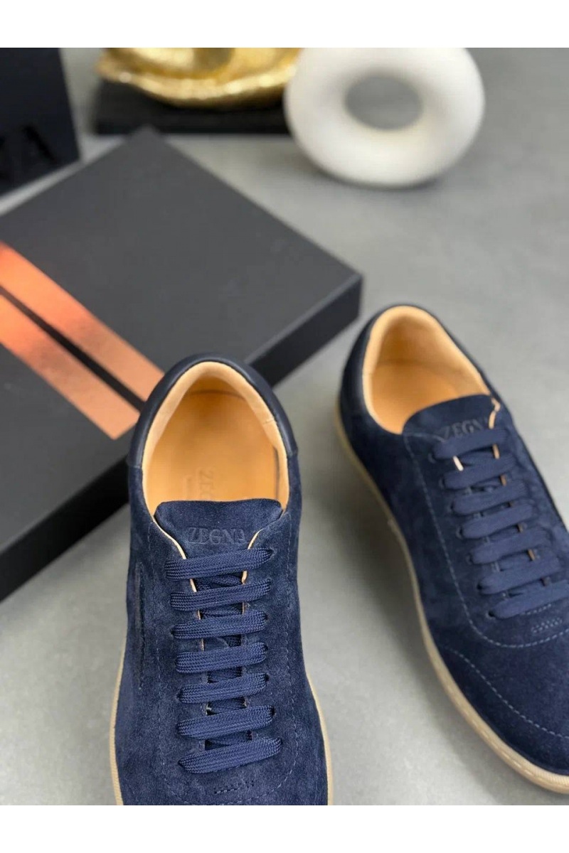 Zegna Мужские замшевые кроссовки "232"