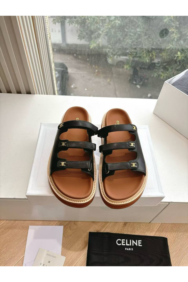 Celine Женские шлёпанцы Premium - Black