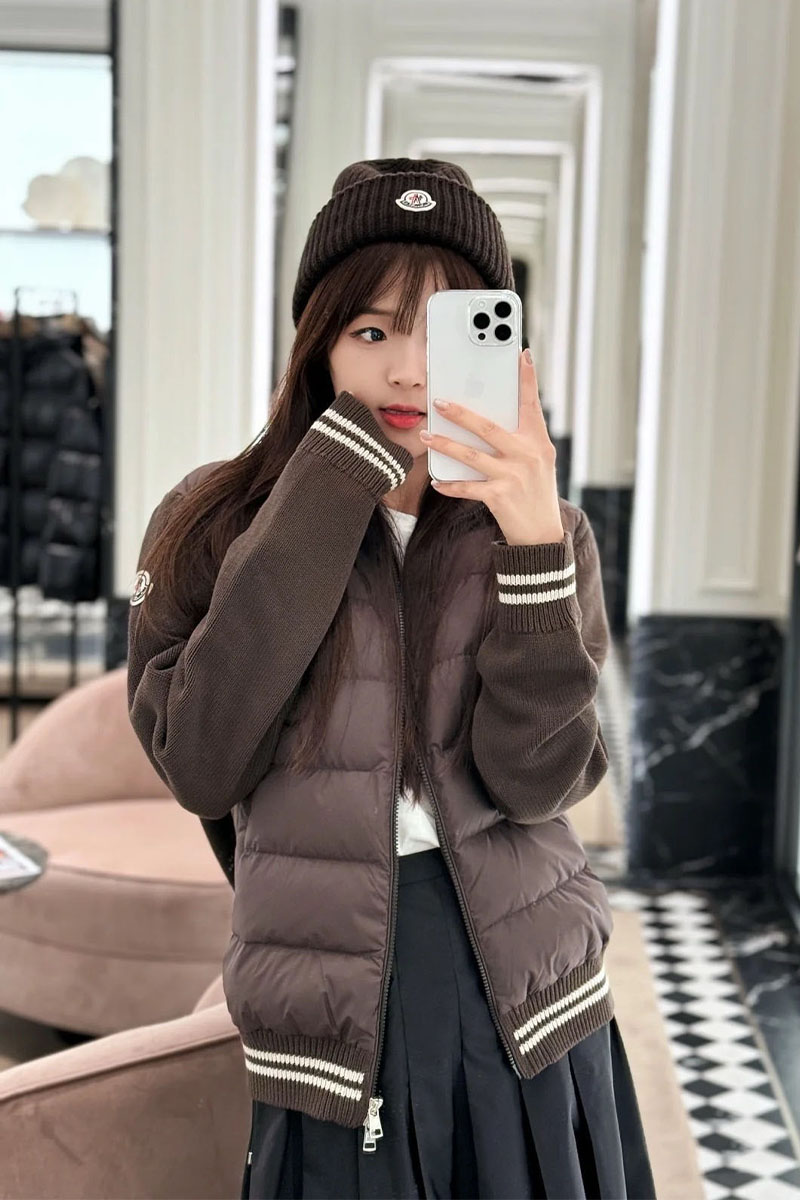 Moncler Куртка logo-applique - Brown