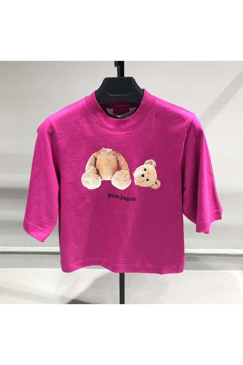 Palm Angels Женская оверсайз футболка Teddy - Pink