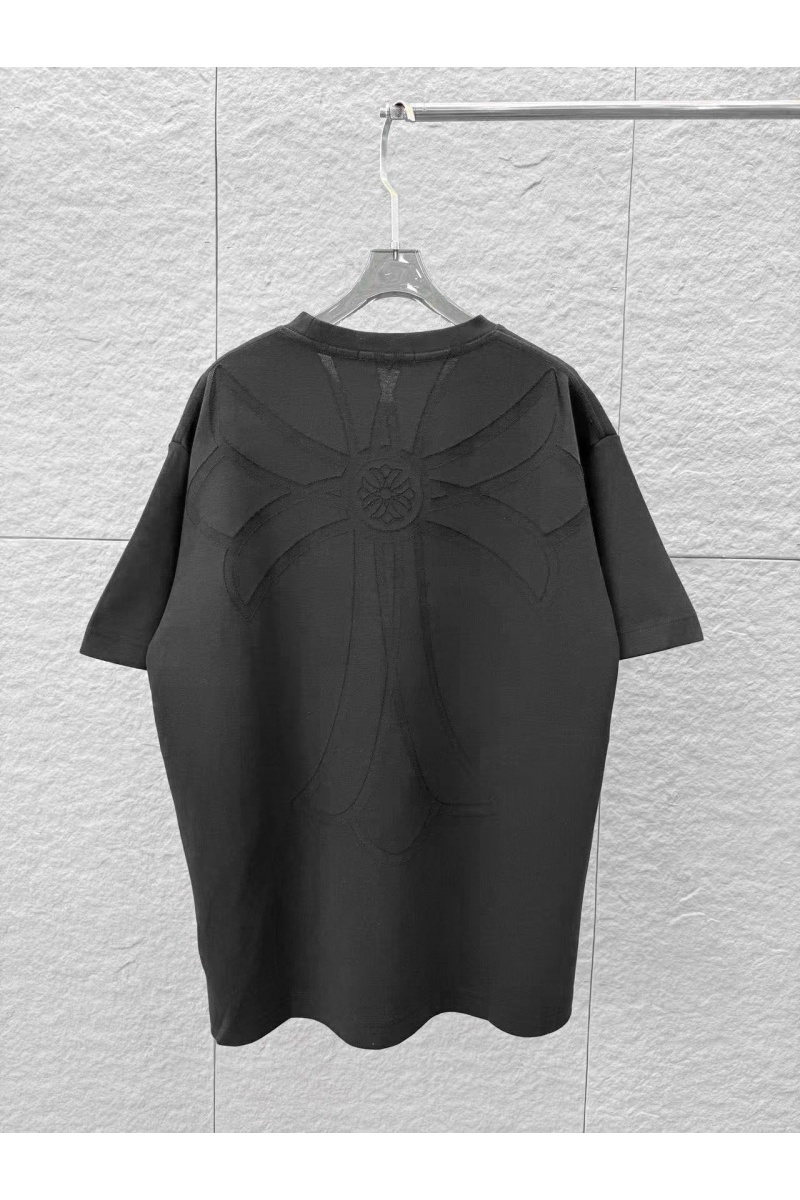 Chrome Hearts Чёрная оверсайз футболка premium