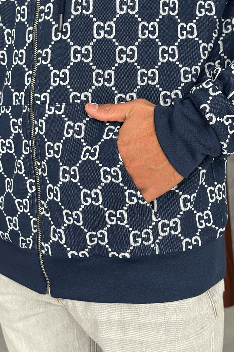Gucci Двусторонняя кофта GG monogram - Navy 