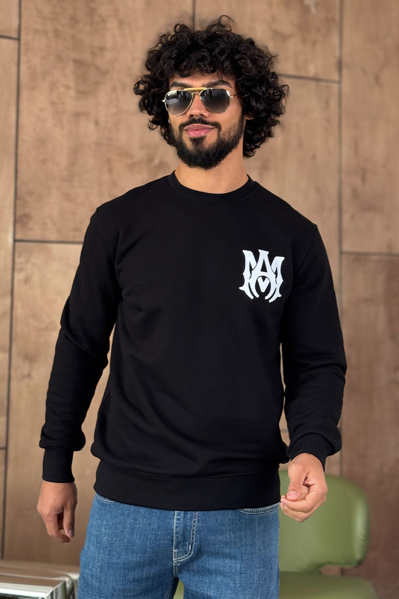 Amiri Чёрный мужской свитшот M.A. Core logo-print