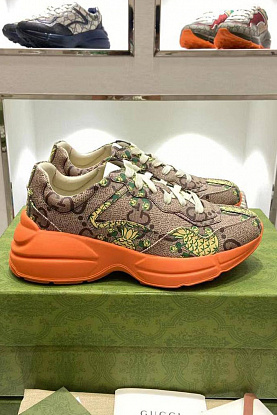 Женские кроссовки GG Rhyton "Pineapple"