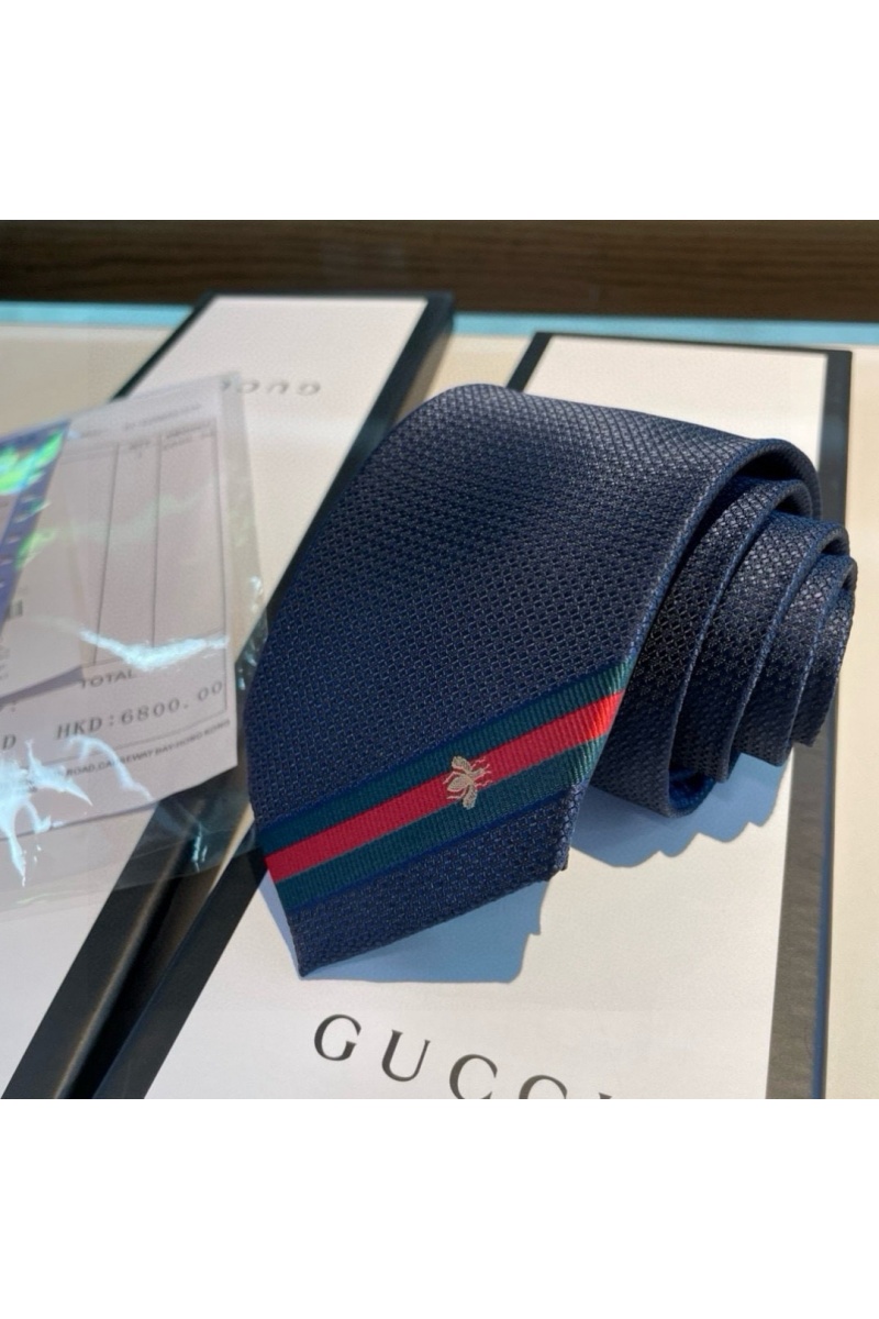 Gucci Галстук premium 146x7 см - Navy