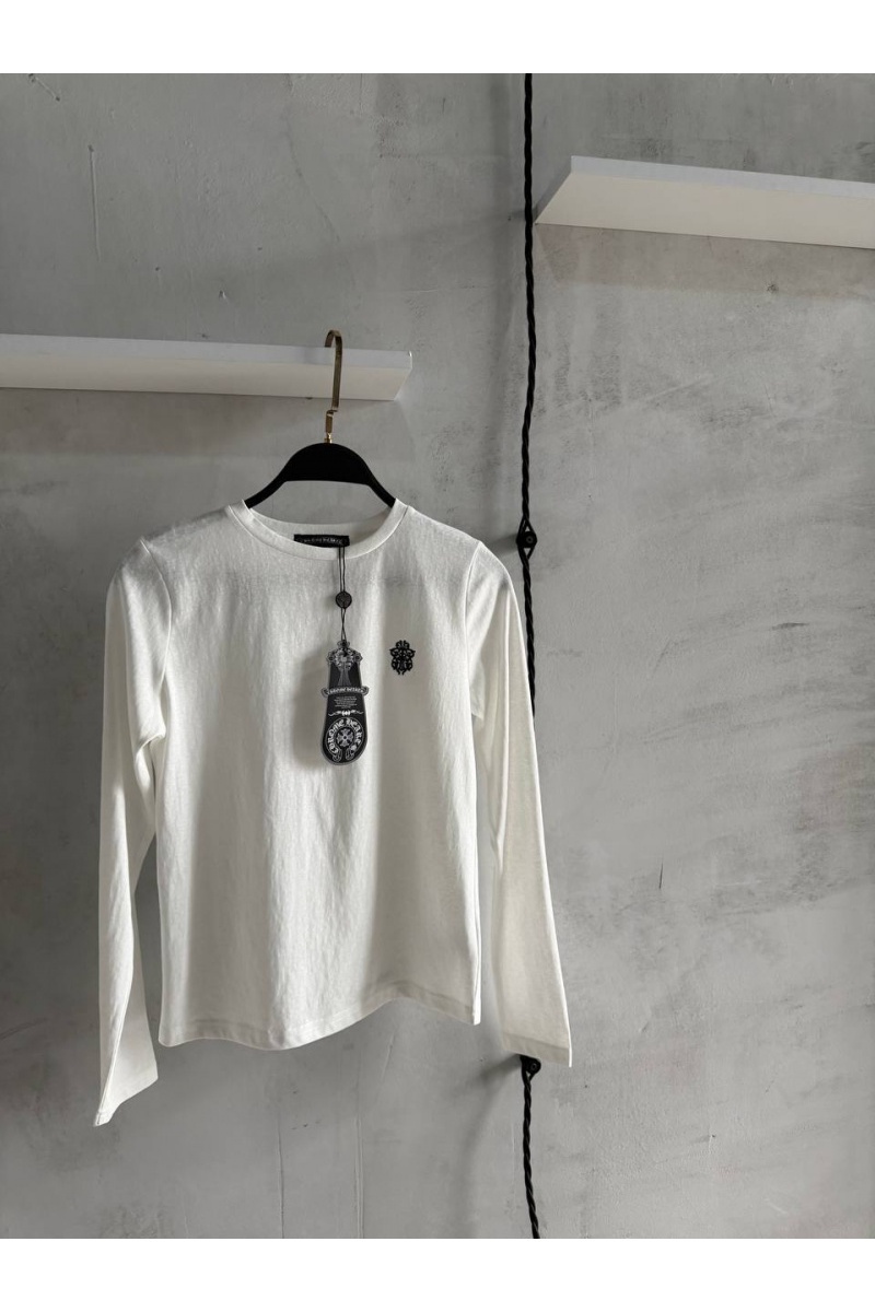 Chrome Hearts Женский белый лонгслив premium