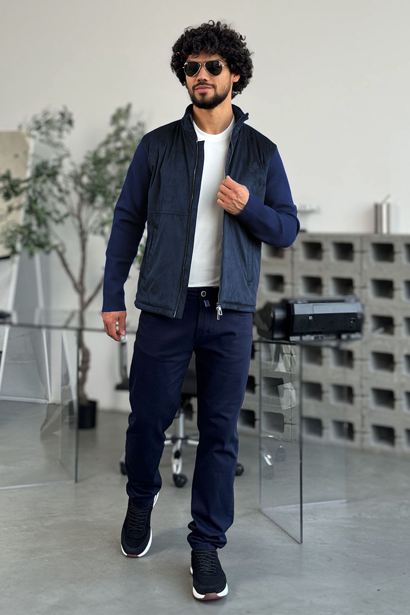 Loro Piana Мужская куртка синего цвета