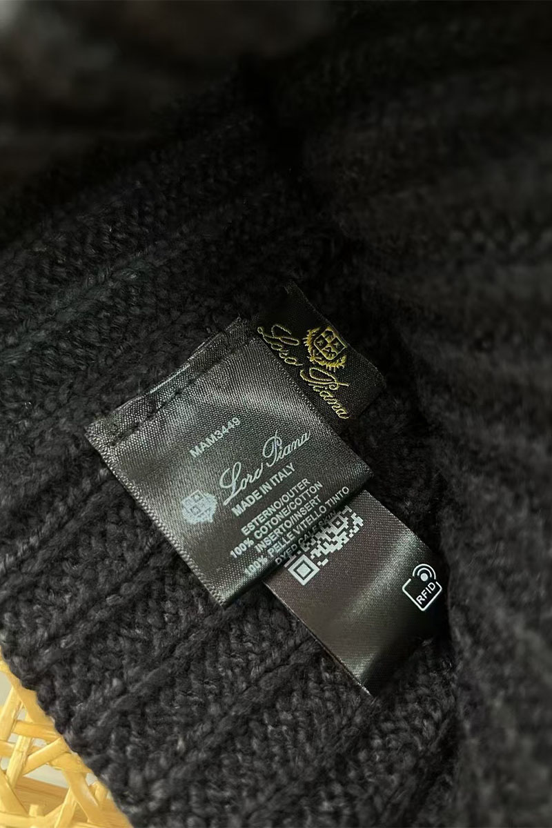 Loro Piana Мужская шапка Niseko Premium - Black