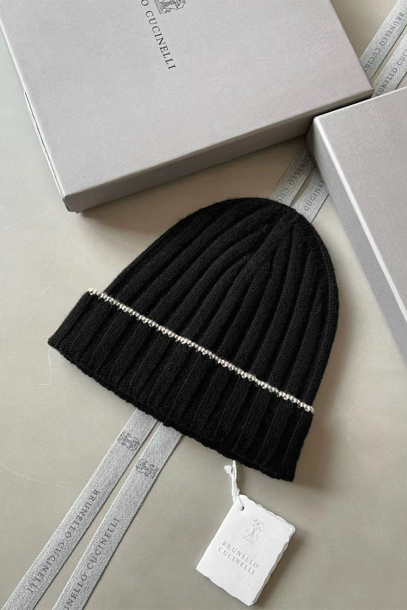 Designer Кашемировая шапка Premium - Black
