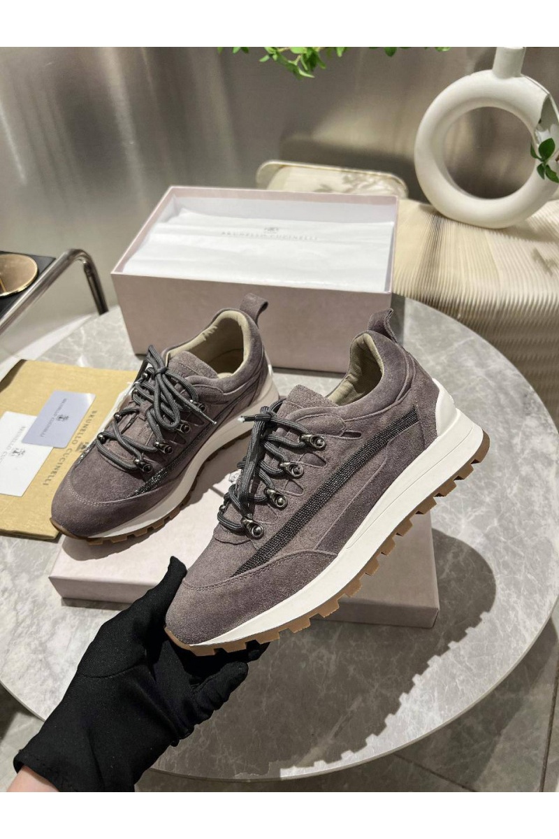 Designer Женские замшевые кроссовки Monili Premium - Grey
