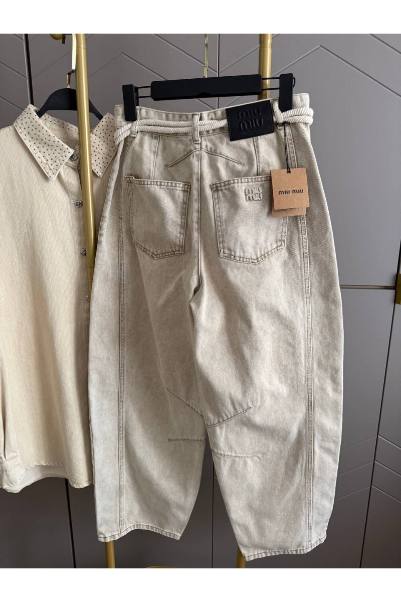 MIU MIU Женские прямые джинсы premium