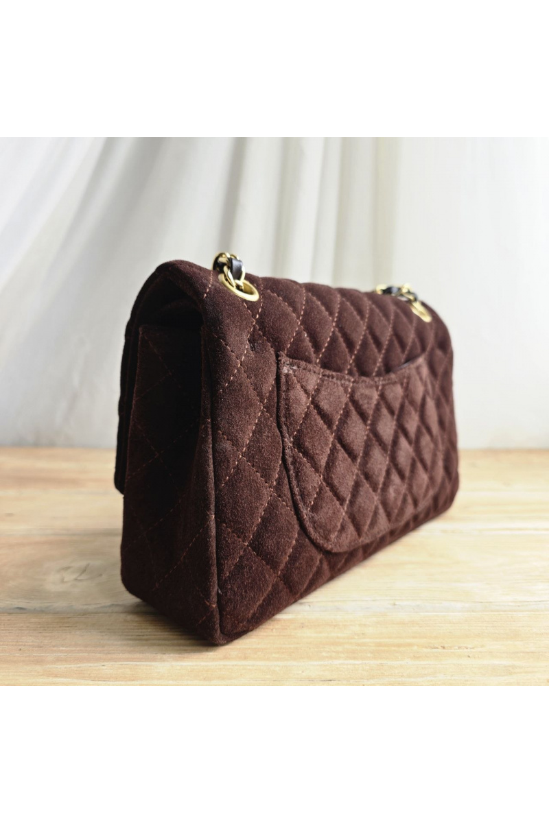 Chаnеl Замшевая сумка Classic Double Flap 25x14 см