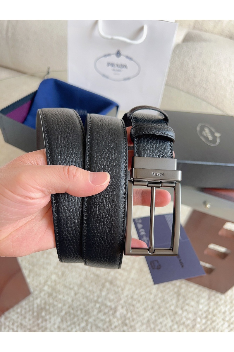 Prada Двусторонний кожаный ремень premium