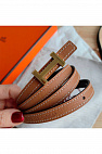 Кожаный ремень Hermes (длина 80 / 85 см)