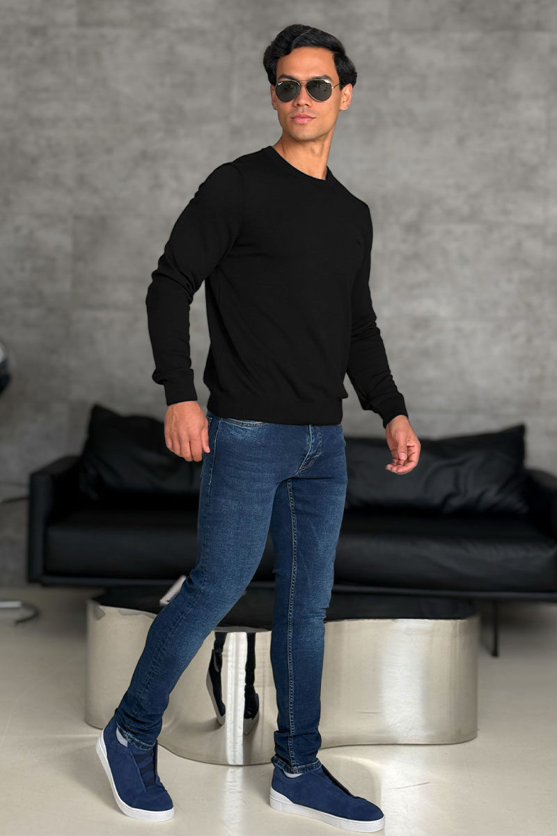 Loro Piana Мужской чёрный джемпер 