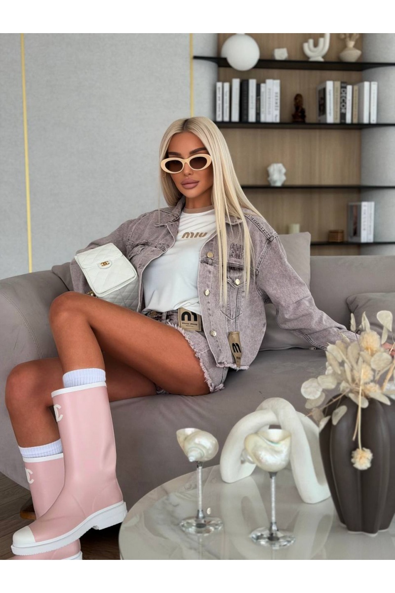 MIU MIU Женская джинсовая куртка premium