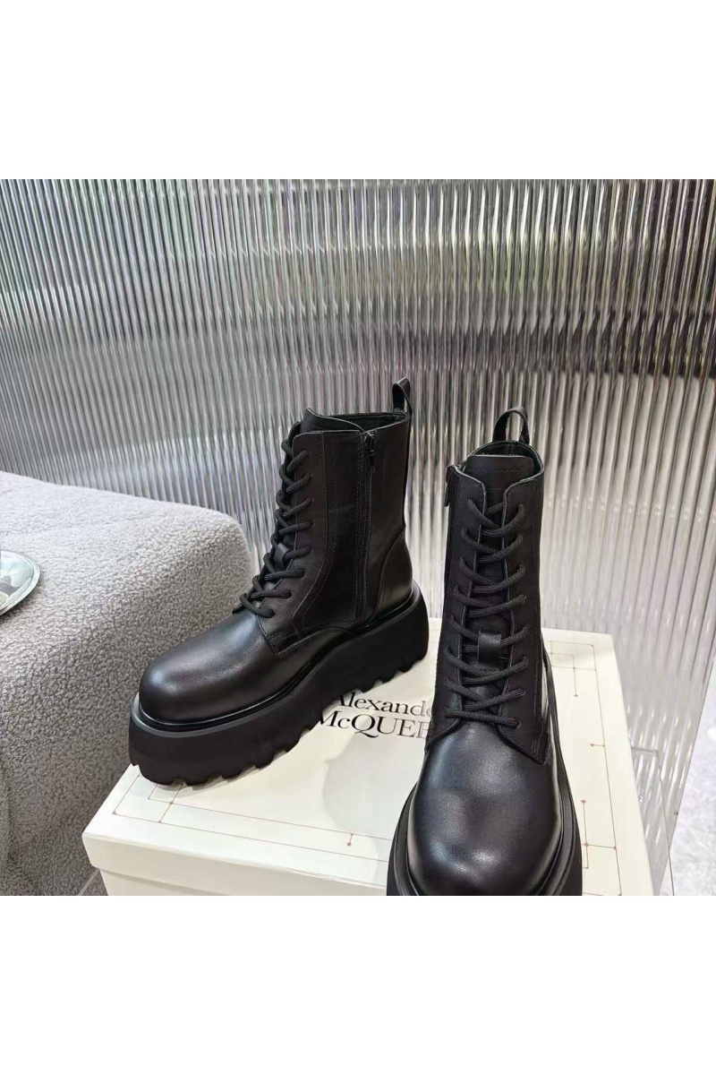 Alexander McQueen Женские кожаные ботинки 