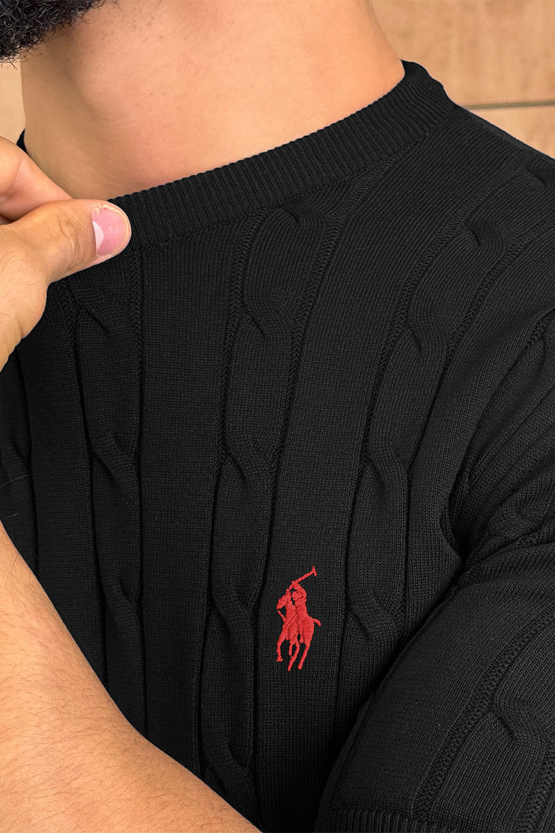 Polo Ralph Lauren Мужская чёрная футболка 