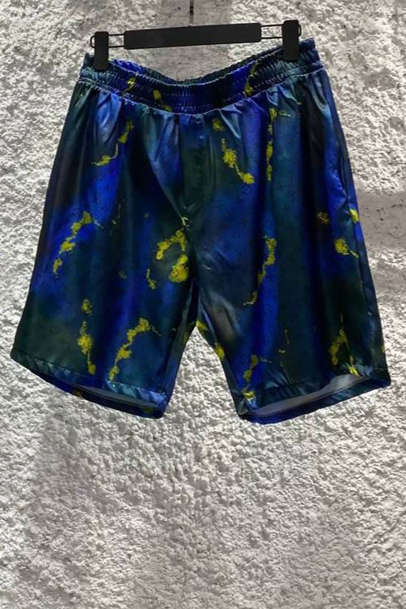 Lоuis Vuittоn Брендовые мужские шорты синего цвета