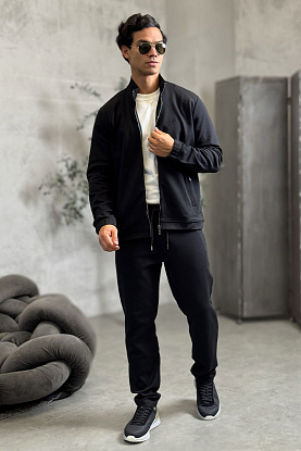 Чёрный спортивный костюм B-еmbroidery