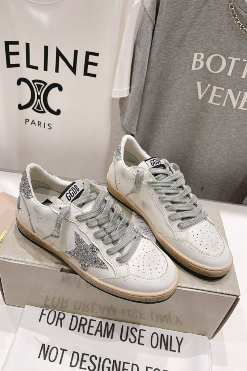 Designer Clothing Женские кожаные кроссовки Golden Goose Super Star premium