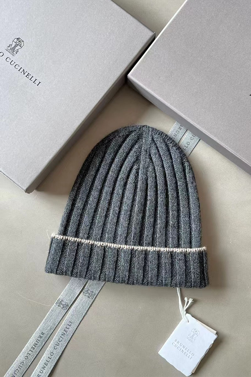 Designer Кашемировая шапка Premium - Dark Grey