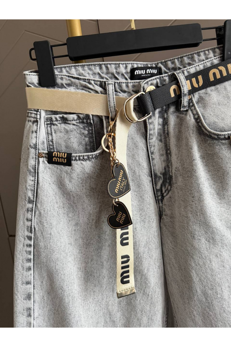 MIU MIU Женские прямые джинсы premium