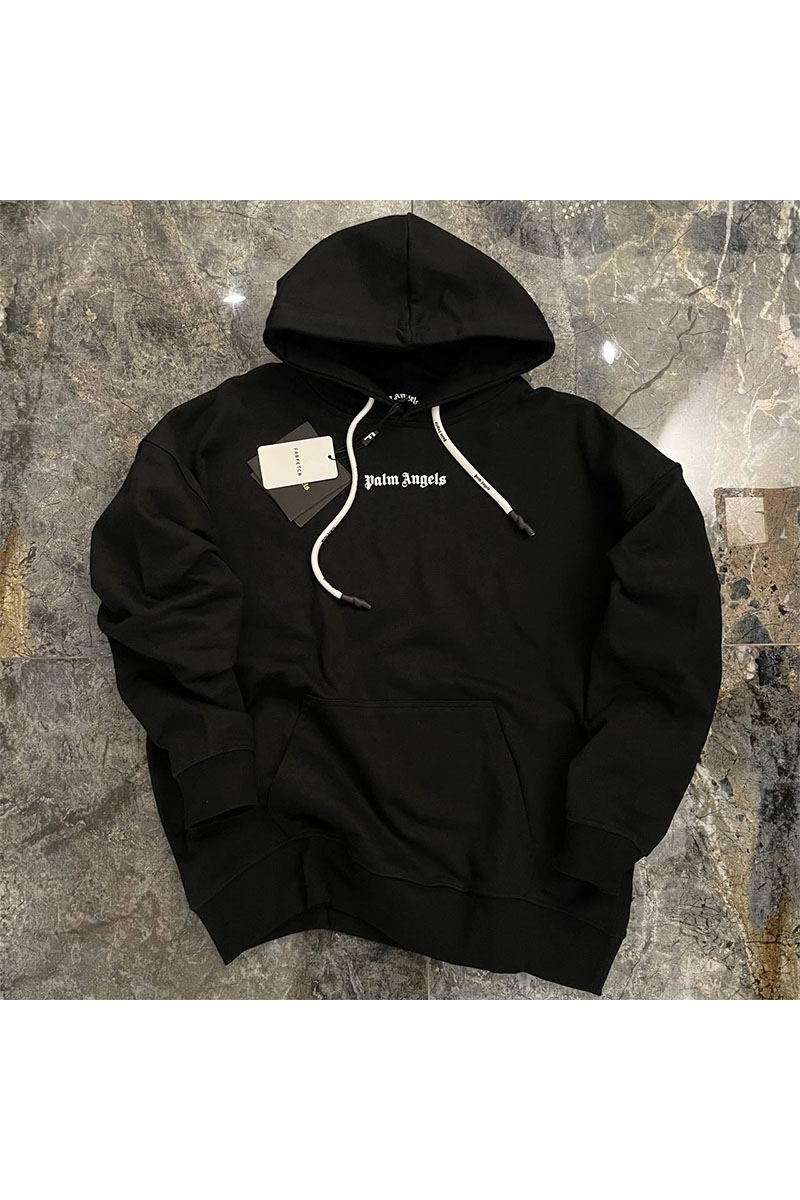 Palm Angels Мужское худи чёрного цвета logo-print