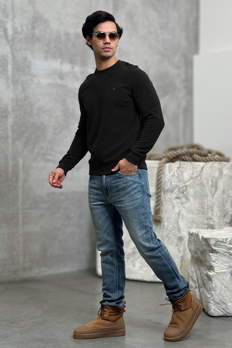 Tommy Hilfiger Мужской свитшот чёрного цвета 