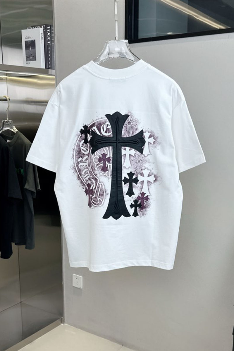 Chrome Hearts Белая оверсайз футболка Premium