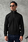 Утеплённая кофта zip-neck - Black 