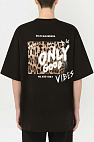 Оверсайз футболка "Only Good Vibes" - Black
