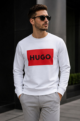 Белый свитшот Duragol logo-print 