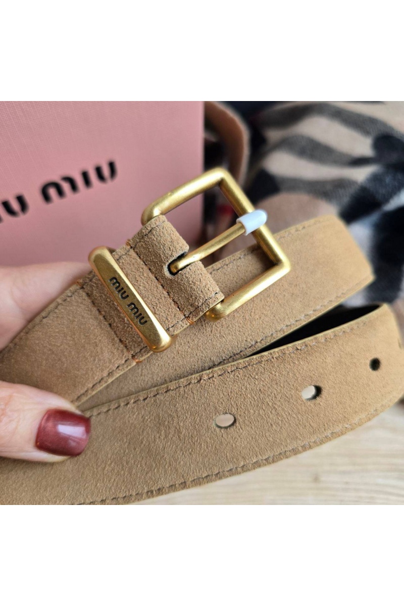 MIU MIU Замшевый ремень 