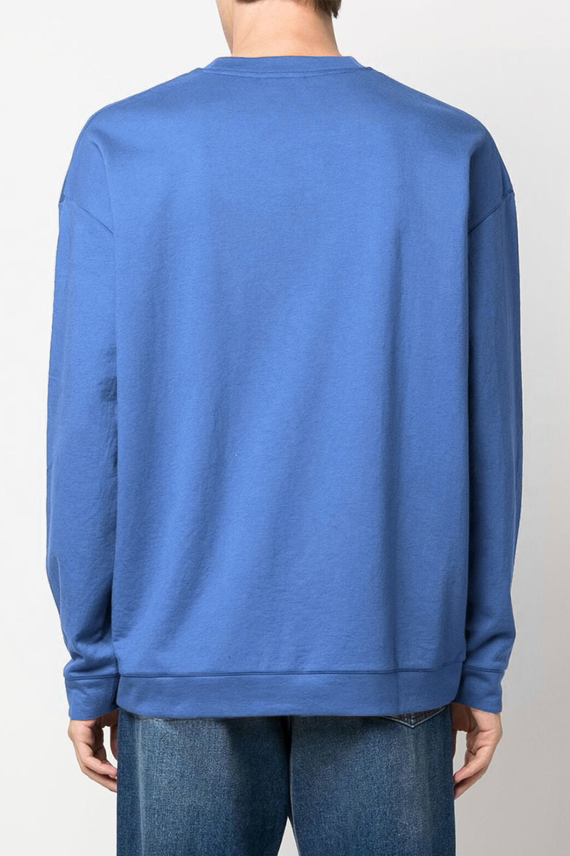 Calvin Klein Свитшот голубого цвета embroidered-logo