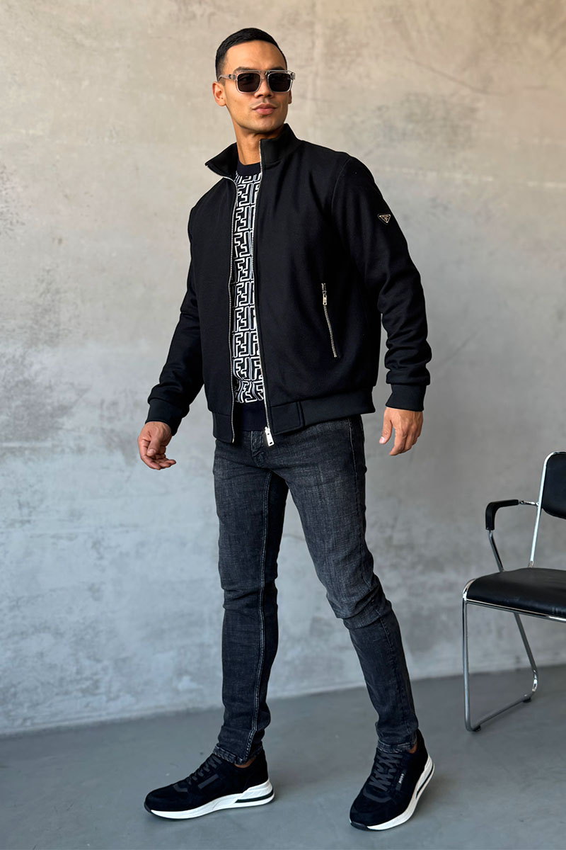 Prada Мужская двусторонняя куртка logo-plaque