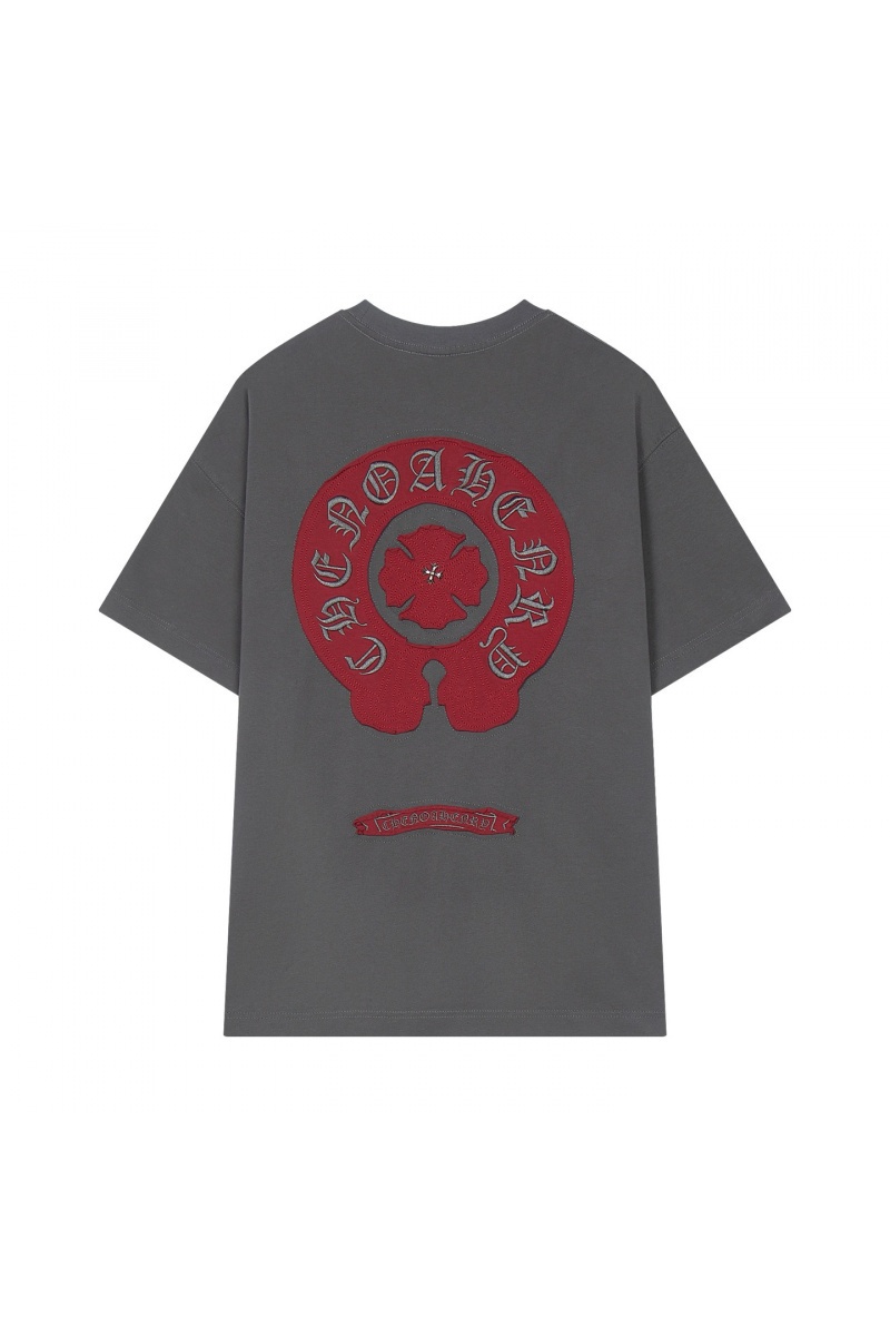 Designer Clothing Серая оверсайз футболка Gothic logo 