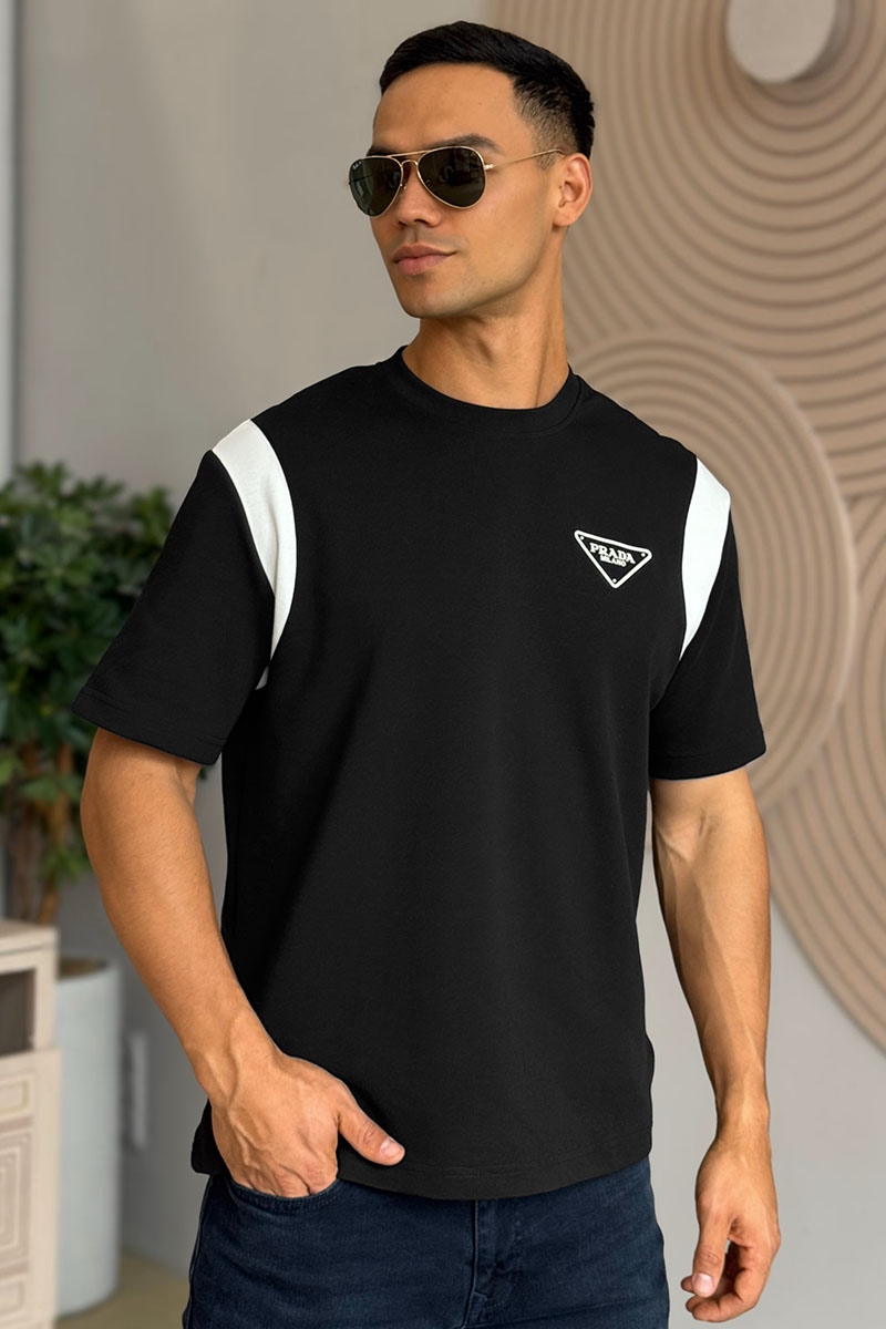 Prada Мужская футболка Milano - Black / White