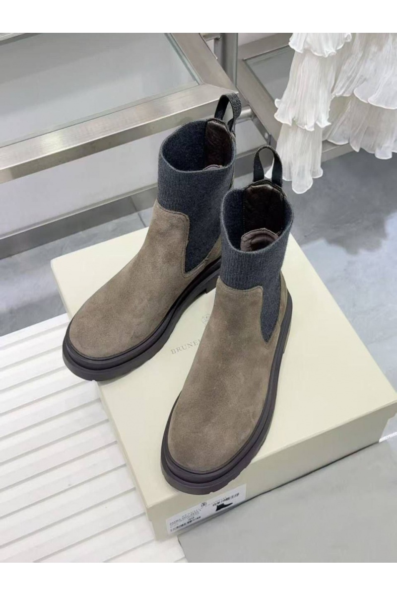 Designer Женские замшевые сапоги premium - Beige