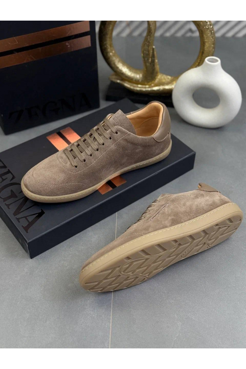 Zegna Мужские замшевые кроссовки "232"
