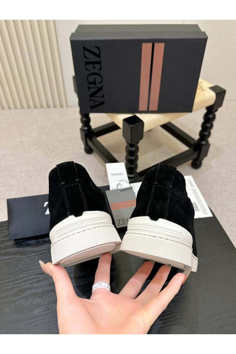 Zegna Мужские кроссовки Triple Stitch - Black